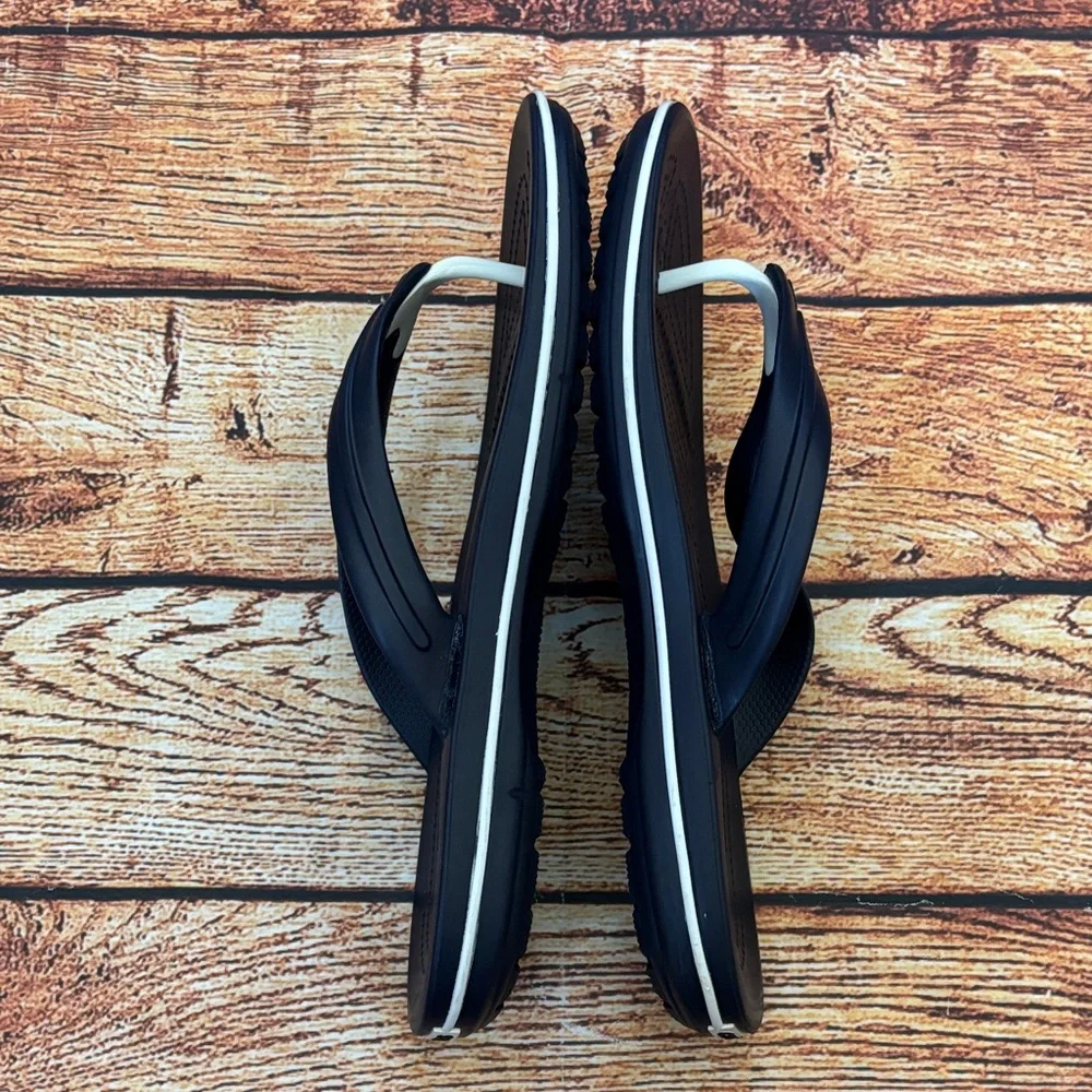 Men's‎ CROCS Navy Blue Flip-Flops - Size 12